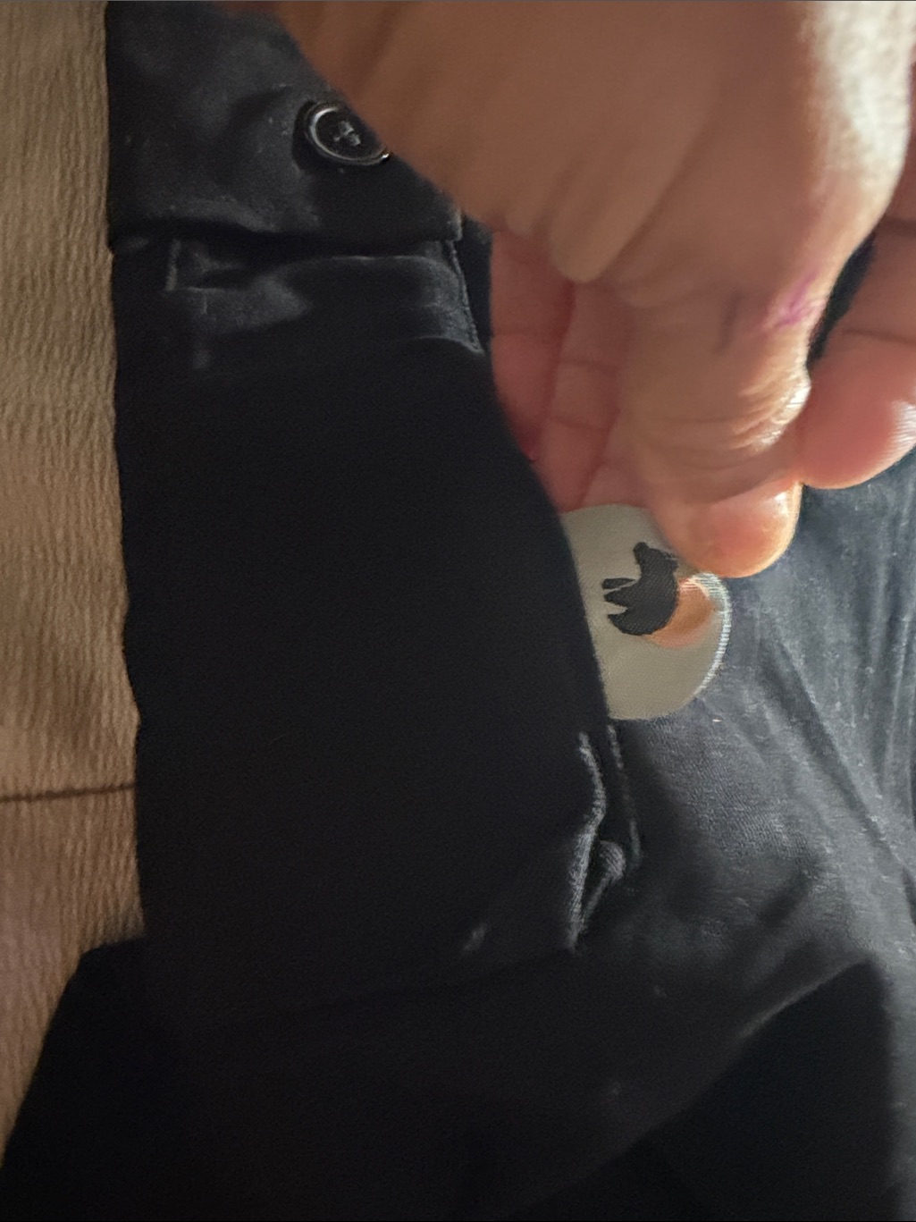 Men's Black Cargo Pants With Utility Pockets — image 8 of 8